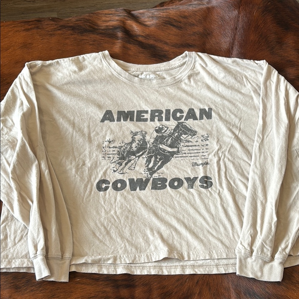 American Cowboys Graphic Long Sleeve Shirt